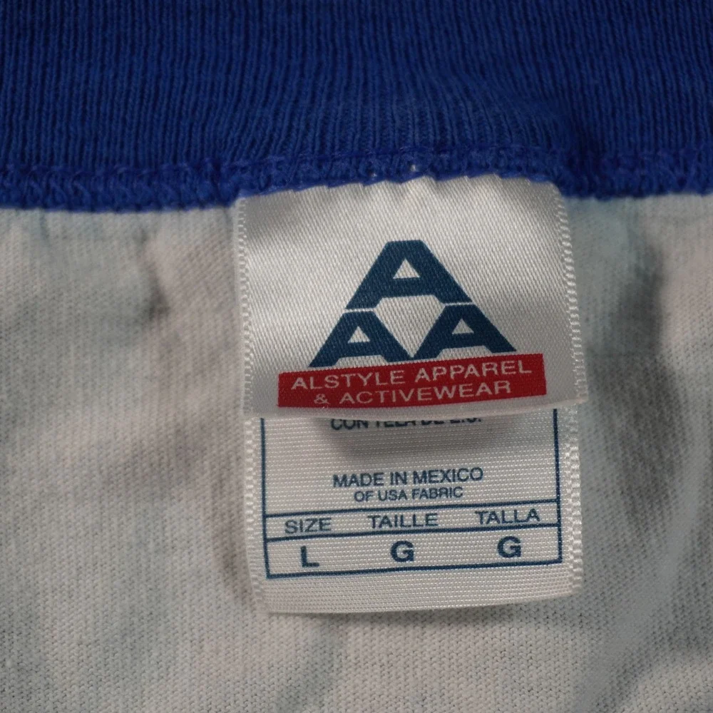 Vintage Florida Gators Athletics Ringer T-Shirt Mens Large White Blue Logo